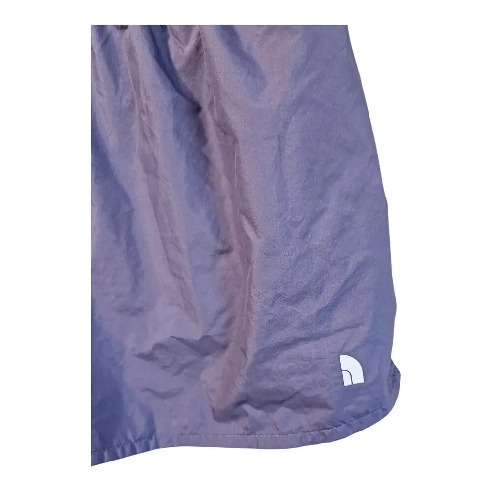 THE NORTH FACE Women's M Limitless Run Shorts Purple Zip Pocket Liner Brief